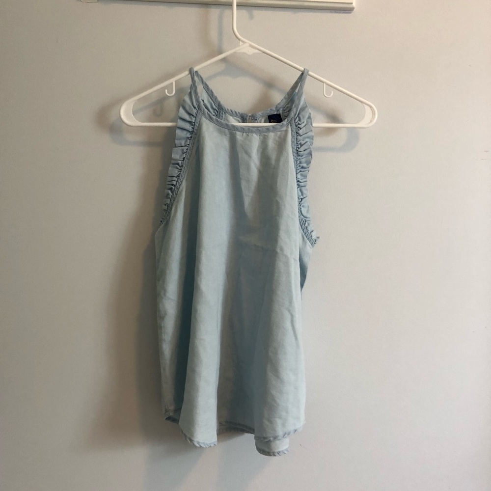 Francesca’s light blue tank top (casual-dressy)